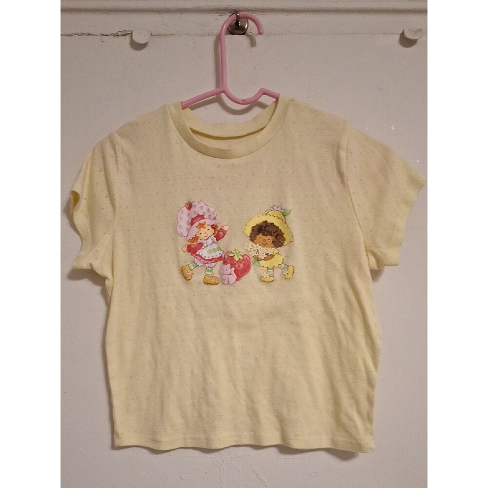 Yellow Strawberry Shortcake Graphic Womens Tee